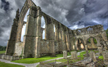 man made Bolton Priory HD Desktop Wallpaper | Background Image
