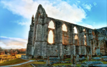 man made Bolton Priory HD Desktop Wallpaper | Background Image