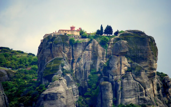 religious Meteora HD Desktop Wallpaper | Background Image