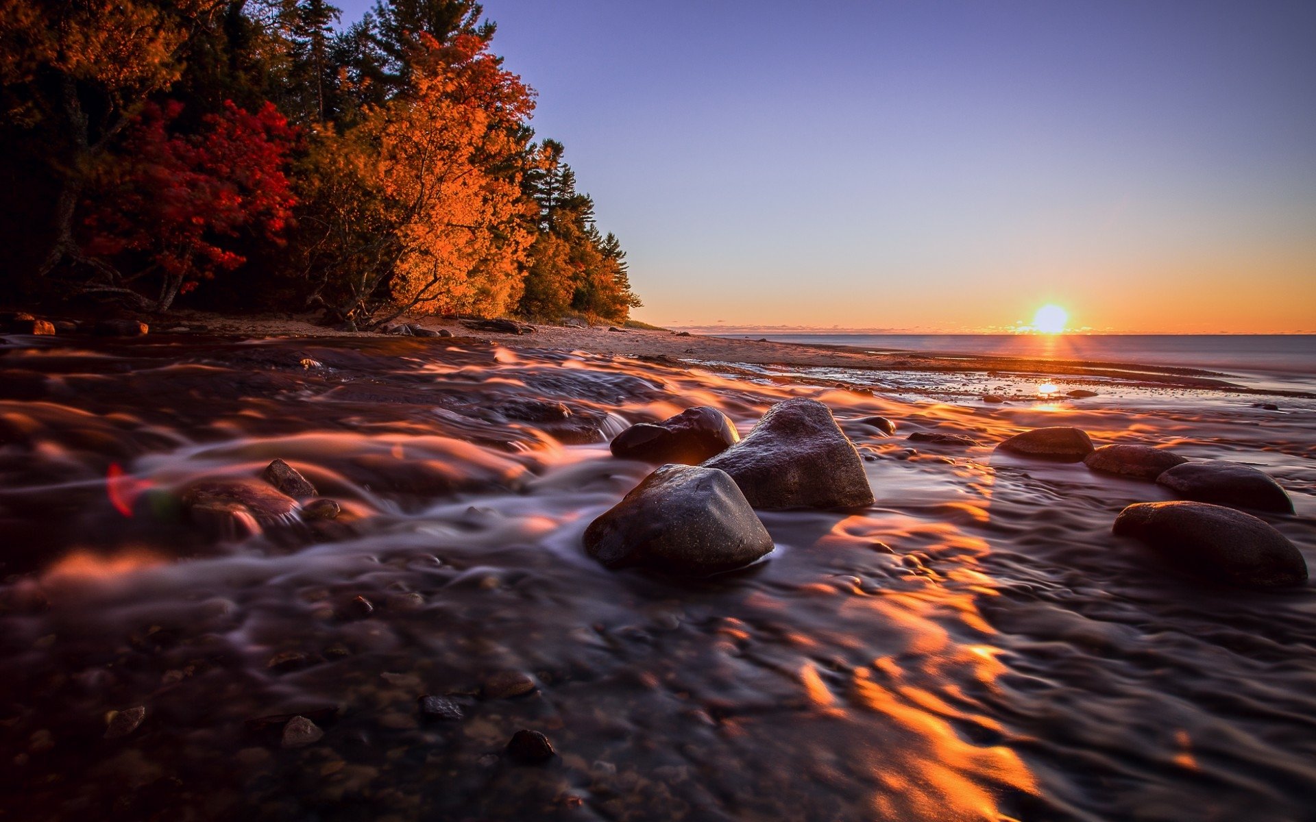 Download Nature Sunset HD Wallpaper | 1920x1200 | Wallpaper Abyss