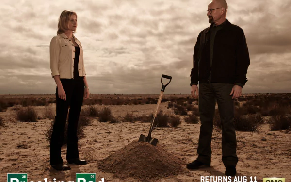 Anna Gunn Bryan Cranston Skyler White Walter White TV Show Breaking Bad HD Desktop Wallpaper | Background Image