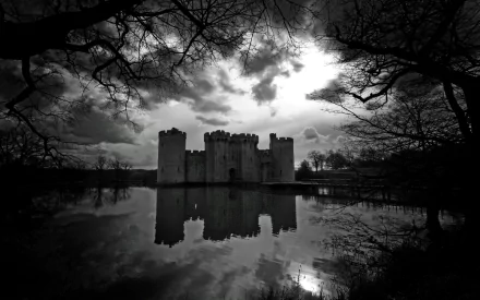 man made Bodiam Castle HD Desktop Wallpaper | Background Image