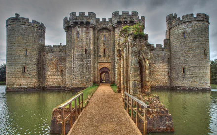 man made Bodiam Castle HD Desktop Wallpaper | Background Image