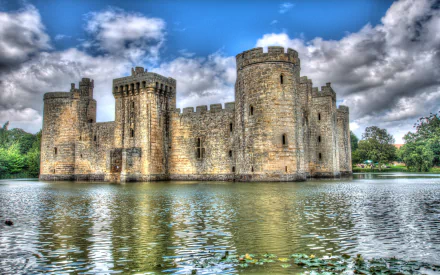 man made Bodiam Castle HD Desktop Wallpaper | Background Image