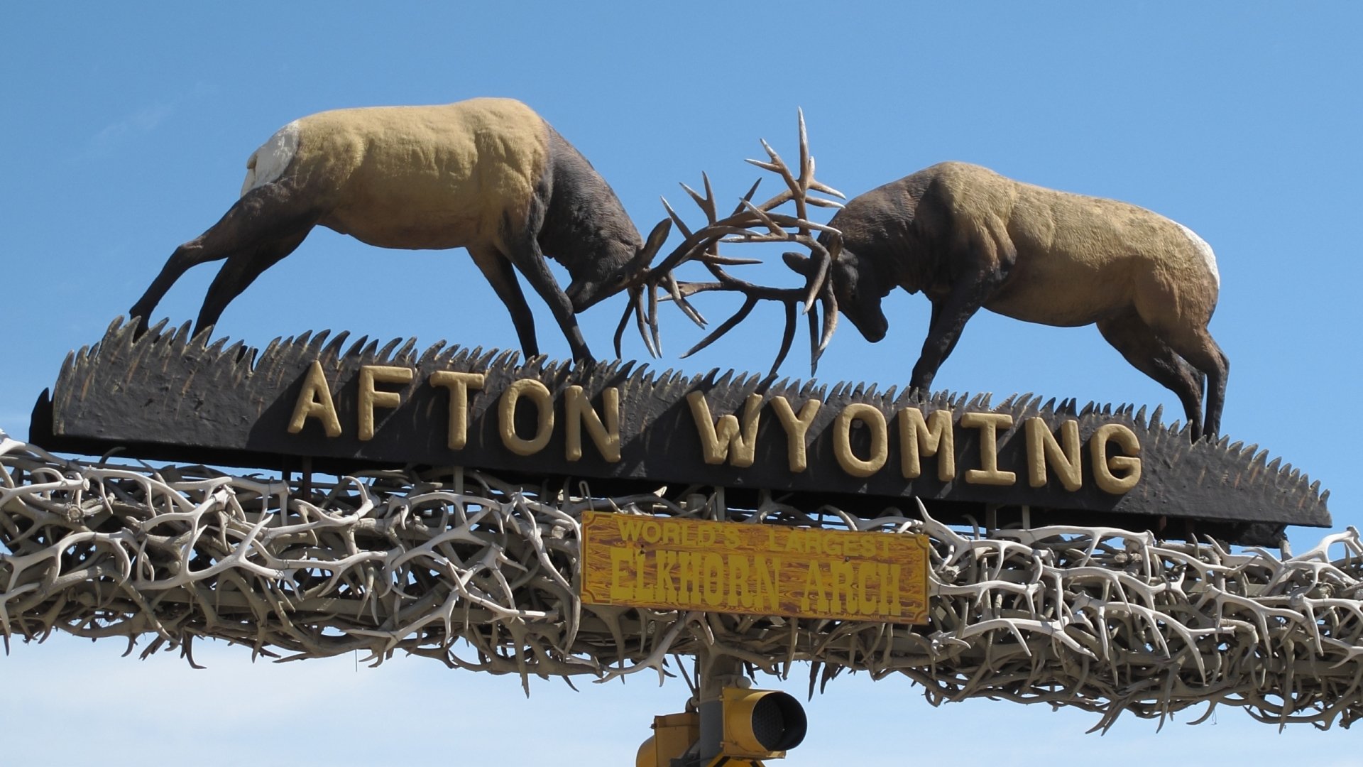 Download Man Made Antler Arch HD Wallpaper