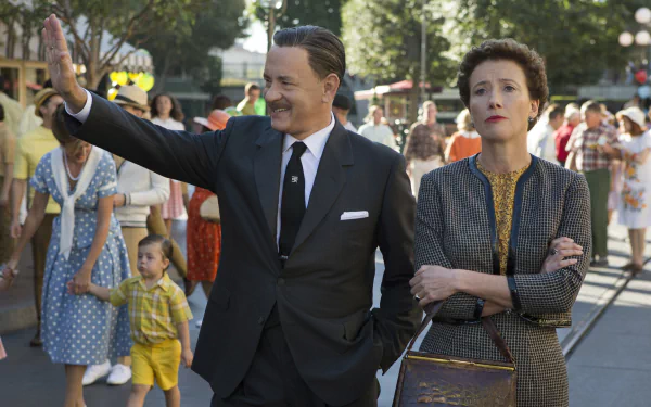 Tom Hanks Emma Thompson movie Saving Mr. Banks HD Desktop Wallpaper | Background Image