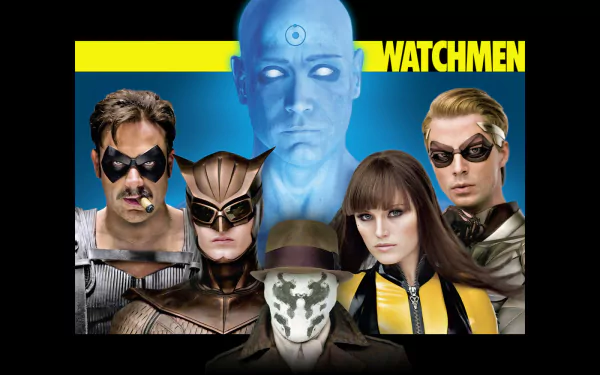Doctor Manhattan Silk Spectre Nite Owl Ozymandias (Watchmen) The Comedian (Watchmen) Rorschach cast movie Watchmen HD Desktop Wallpaper | Background Image