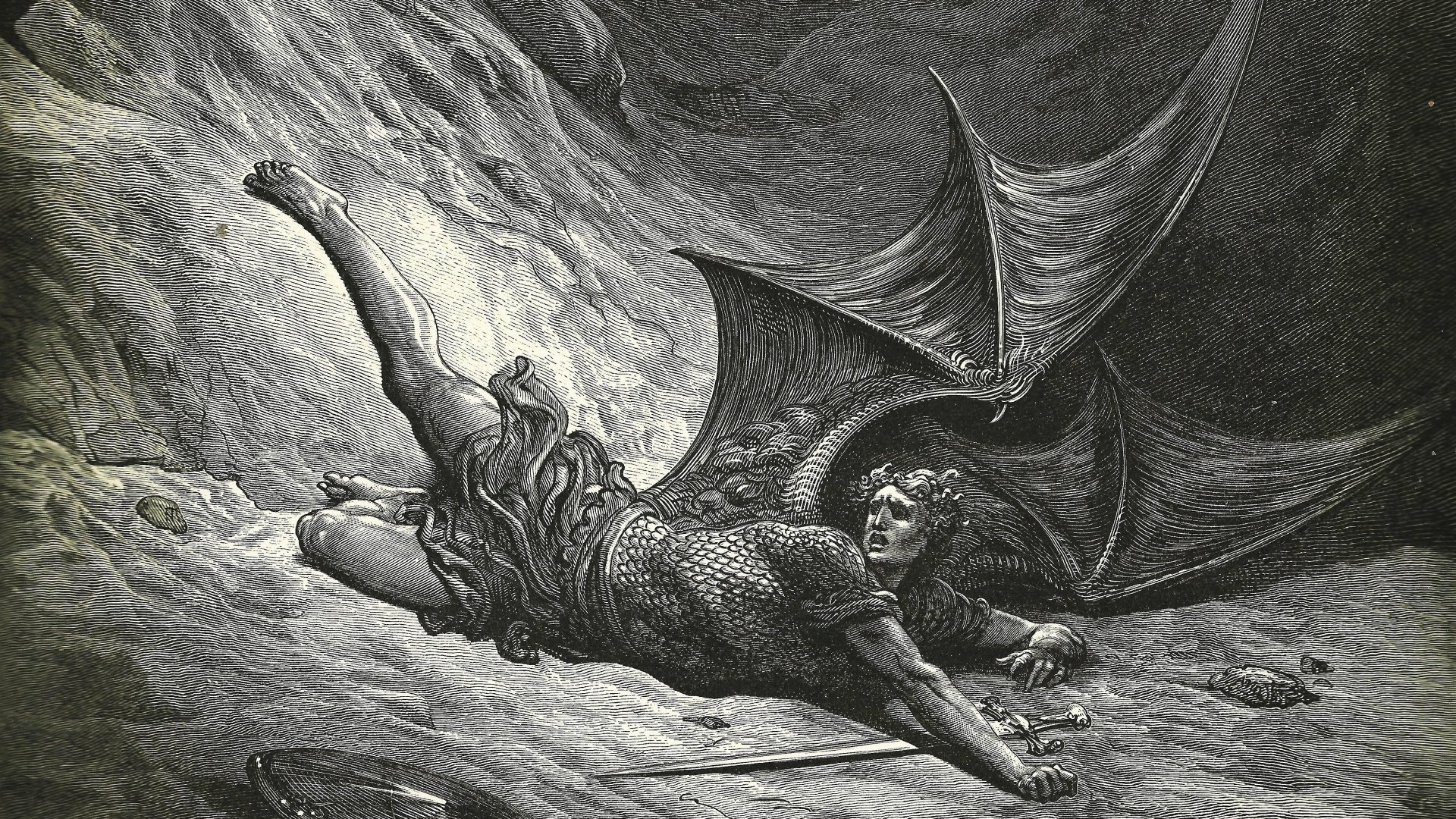 Fallen Angel by Gustave Doré