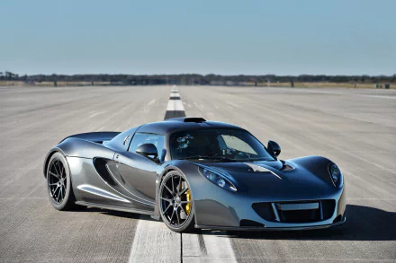 silver car car supercar hennessey vehicle Hennessey Venom GT HD Desktop Wallpaper | Background Image