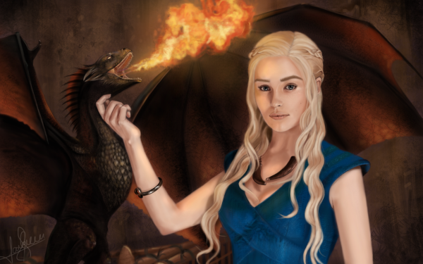 Series de Televisión Juego de tronos Daenerys Targaryen Dragón Fondo de pantalla HD | Fondo de Escritorio