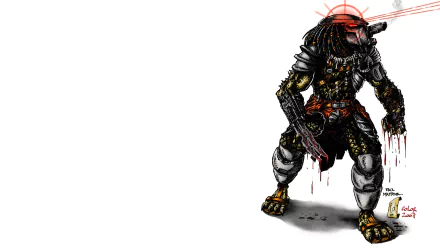 Comic Predator HD Desktop Wallpaper | Background Image