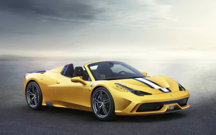 yellow car Ferrari Ferrari 458 vehicle Ferrari 458 Speciale HD Desktop Wallpaper | Background Image