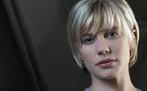 HD desktop wallpaper of Kara Thrace from Battlestar Galactica (2003).