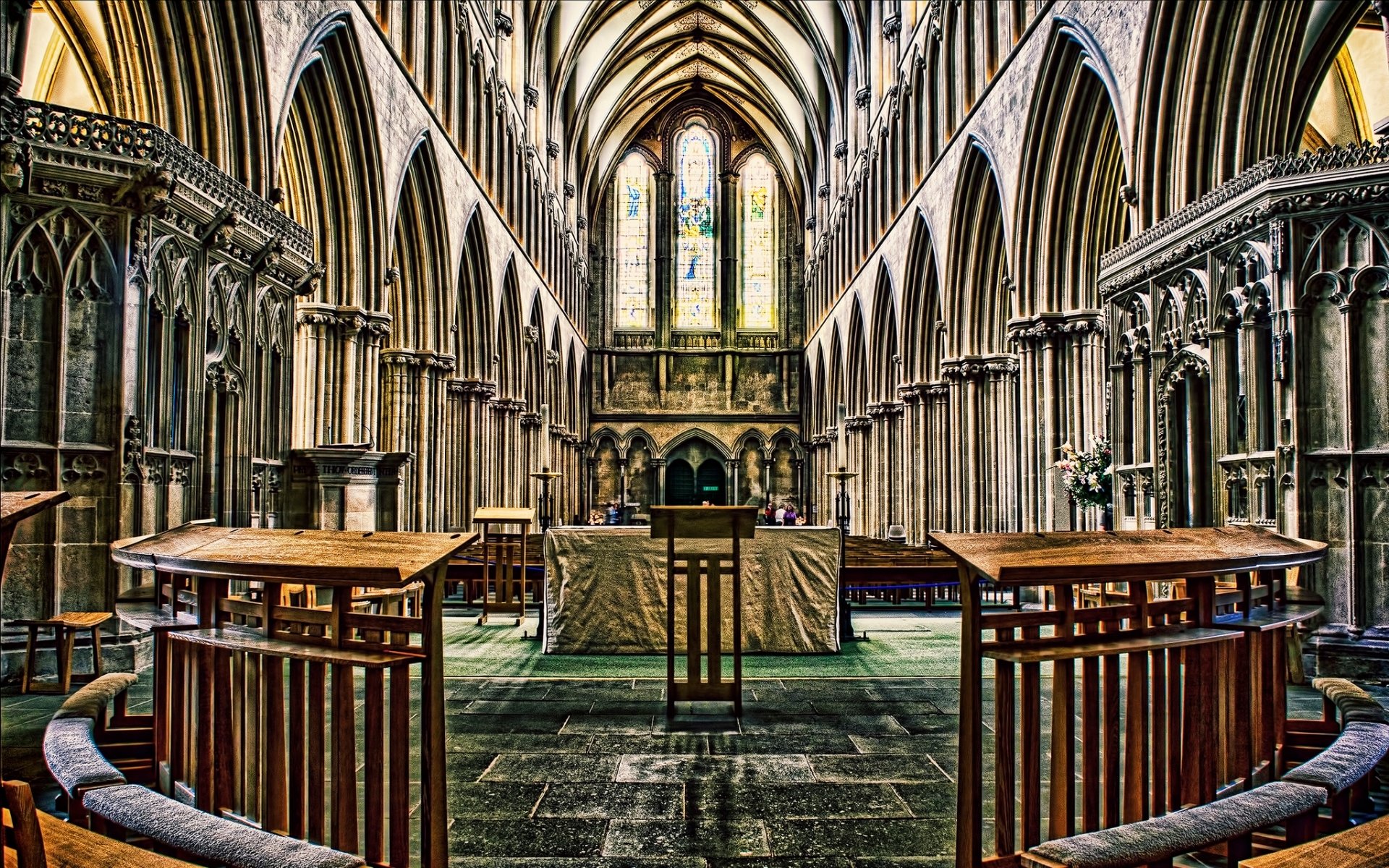 Download Religious Wells Cathedral HD Wallpaper