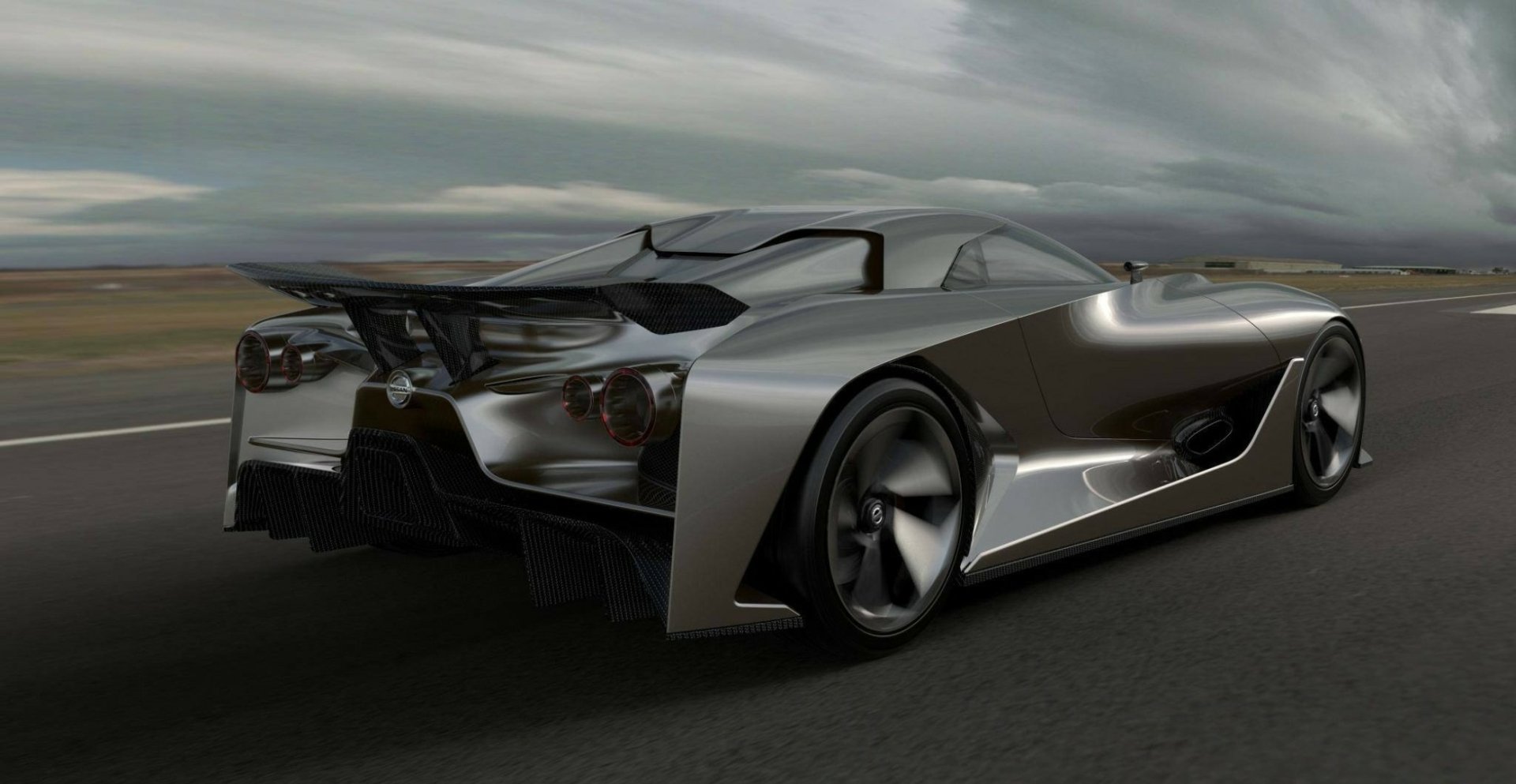 Download Dark Vehicle Nissan Concept HD Wallpaper