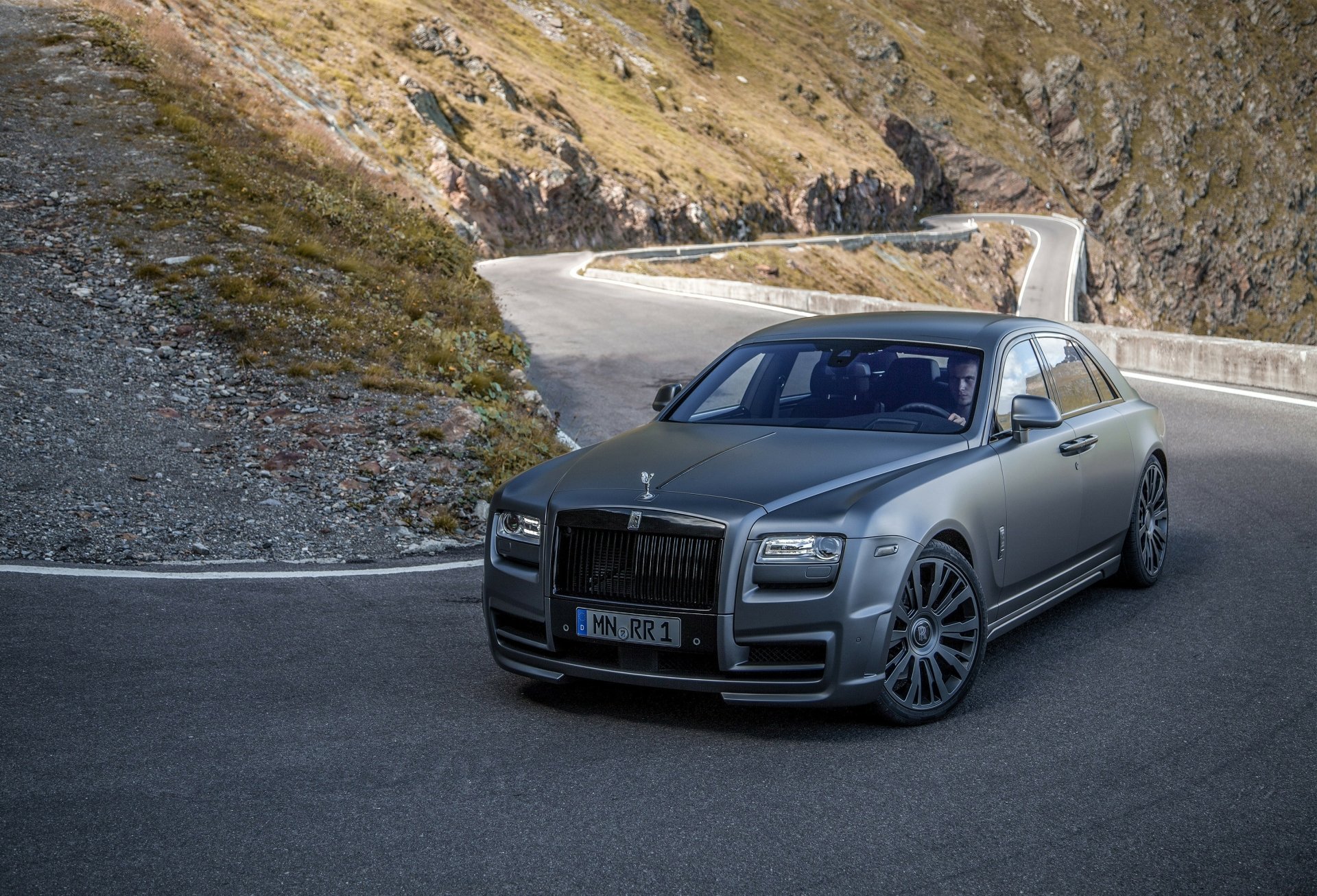 Download Dark Rolls-Royce Vehicle Rolls-Royce Ghost HD Wallpaper
