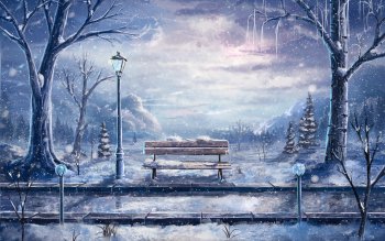 163 Anime Winter HD Wallpapers | Background Images - Wallpaper Abyss