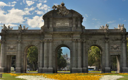 man made Puerta de Alcalá HD Desktop Wallpaper | Background Image