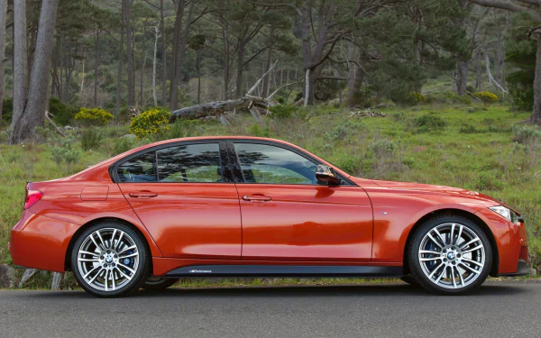 red BMW vehicle bmw 335i f30 HD Desktop Wallpaper | Background Image