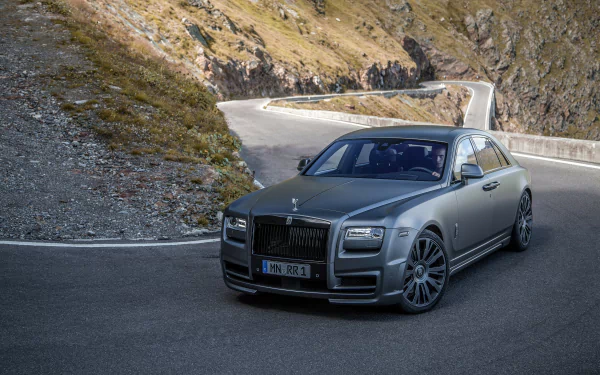 dark Rolls-Royce vehicle Rolls-Royce Ghost HD Desktop Wallpaper | Background Image
