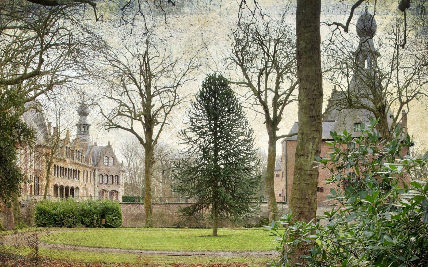 Download Man Made Ooidonk Castle Wallpaper