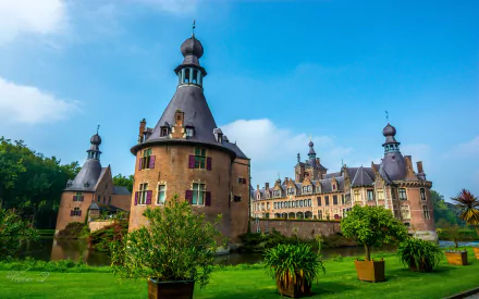 man made Ooidonk Castle HD Desktop Wallpaper | Background Image