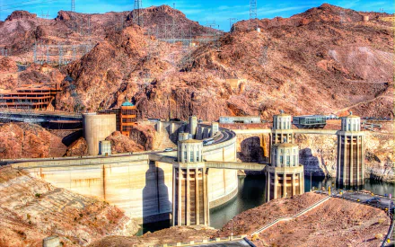 man made hoover dam HD Desktop Wallpaper | Background Image