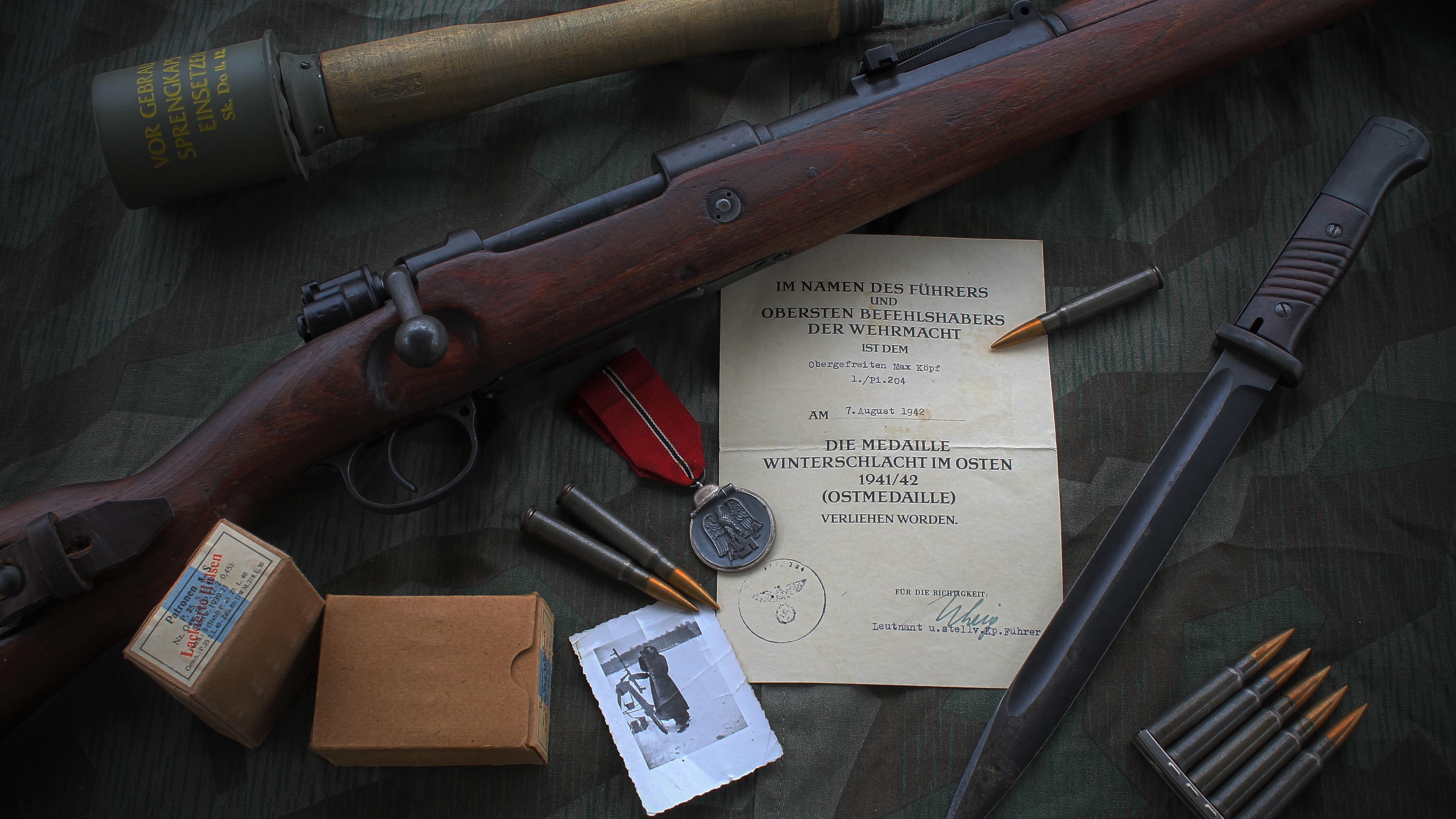 Оружейный мастер сводка боевых действий последний. Mauser 98k патрон. Mauser 98k 1942. Патрон винтовки Маузер 98к. Винтовка Маузер 98 первой мировой войны.