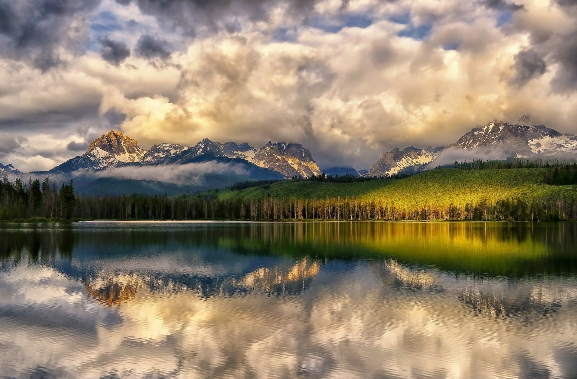 Download Sawtooth Mountans Cloud Mountain Nature Sunrise HD Wallpaper by Filip Kuntz