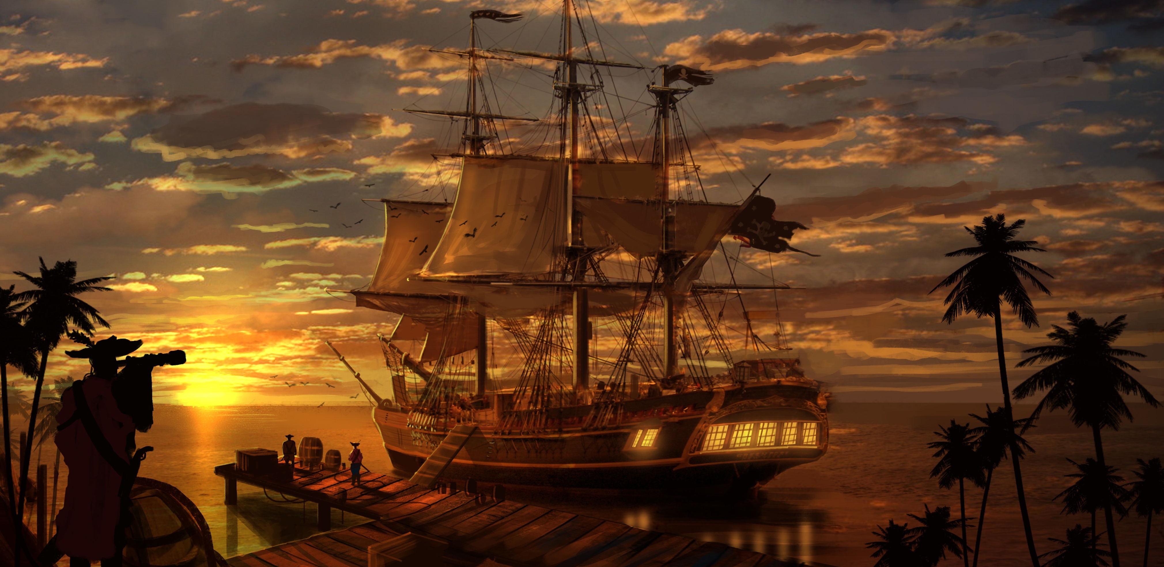 30+ Pirate Ship HD Wallpapers and Backgrounds