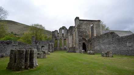 religious Valle Crucis Abbey HD Desktop Wallpaper | Background Image