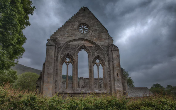 religious Valle Crucis Abbey HD Desktop Wallpaper | Background Image