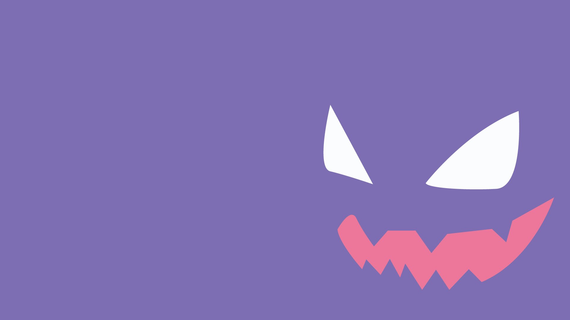 Download Minimalist Haunter (Pokémon) Video Game Pokemon Minimalist Gaming  HD Wallpaper, image size:1920x1080