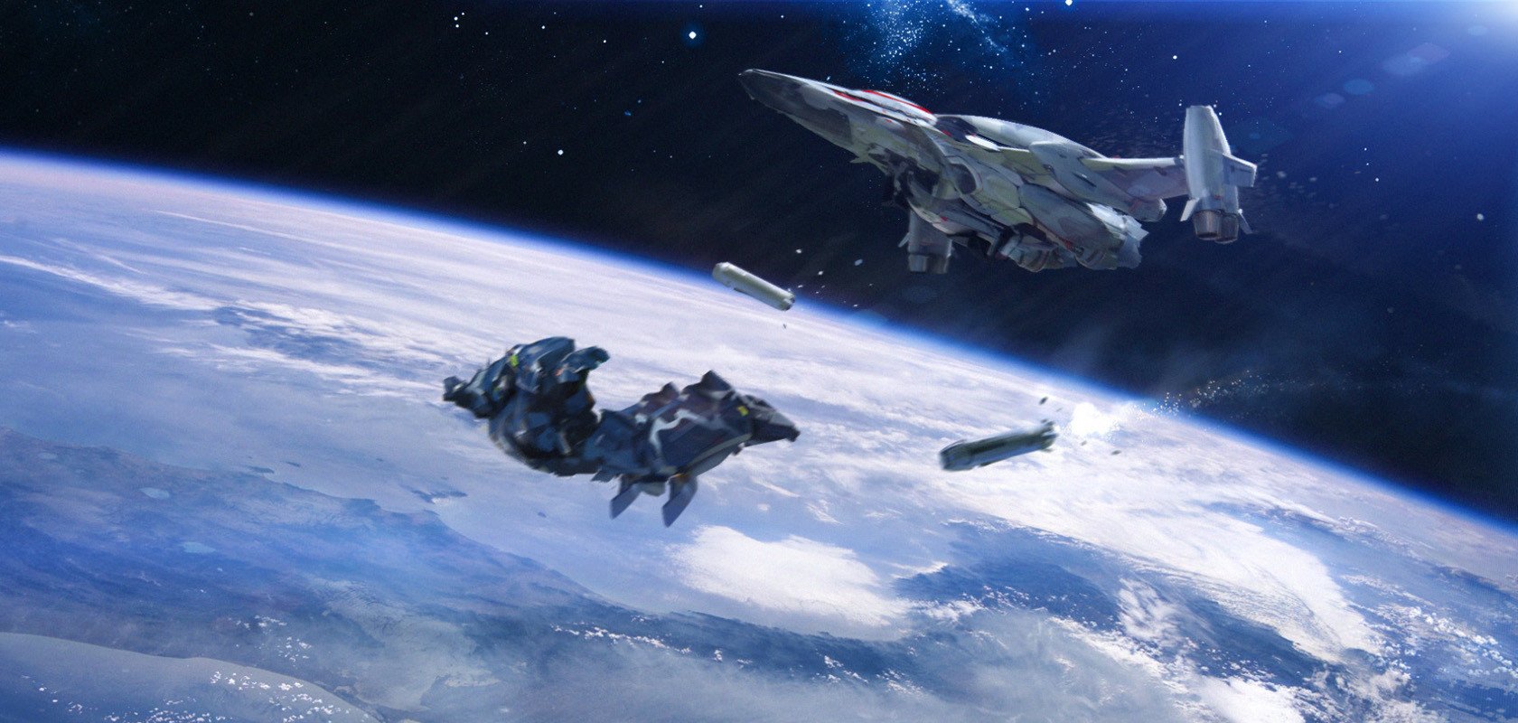 Download Sci Fi Spaceship Wallpaper by Leonid Kozienko