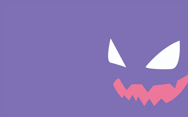 minimalist Haunter (Pokémon) video game Pokemon Minimalist Gaming HD Desktop Wallpaper | Background Image