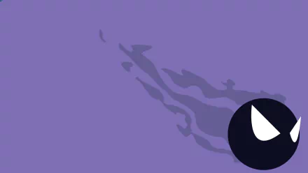 minimalist Gastly (Pokémon) video game Pokemon Minimalist Gaming HD Desktop Wallpaper | Background Image