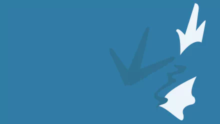 Minimalist HD PC desktop wallpaper featuring a stylized Gyarados from Pokémon in a bold, simplified design for a clean gaming-themed background.
