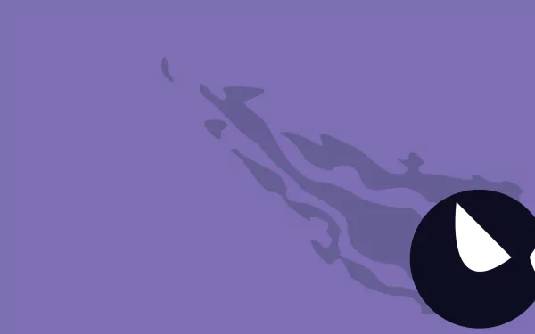 minimalist Gastly (Pokémon) video game Pokemon Minimalist Gaming HD Desktop Wallpaper | Background Image
