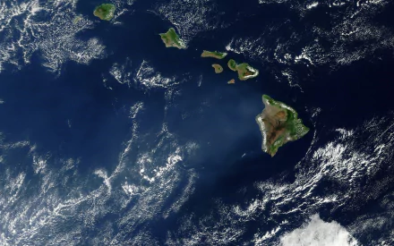  Hawaii,Satellite Photo