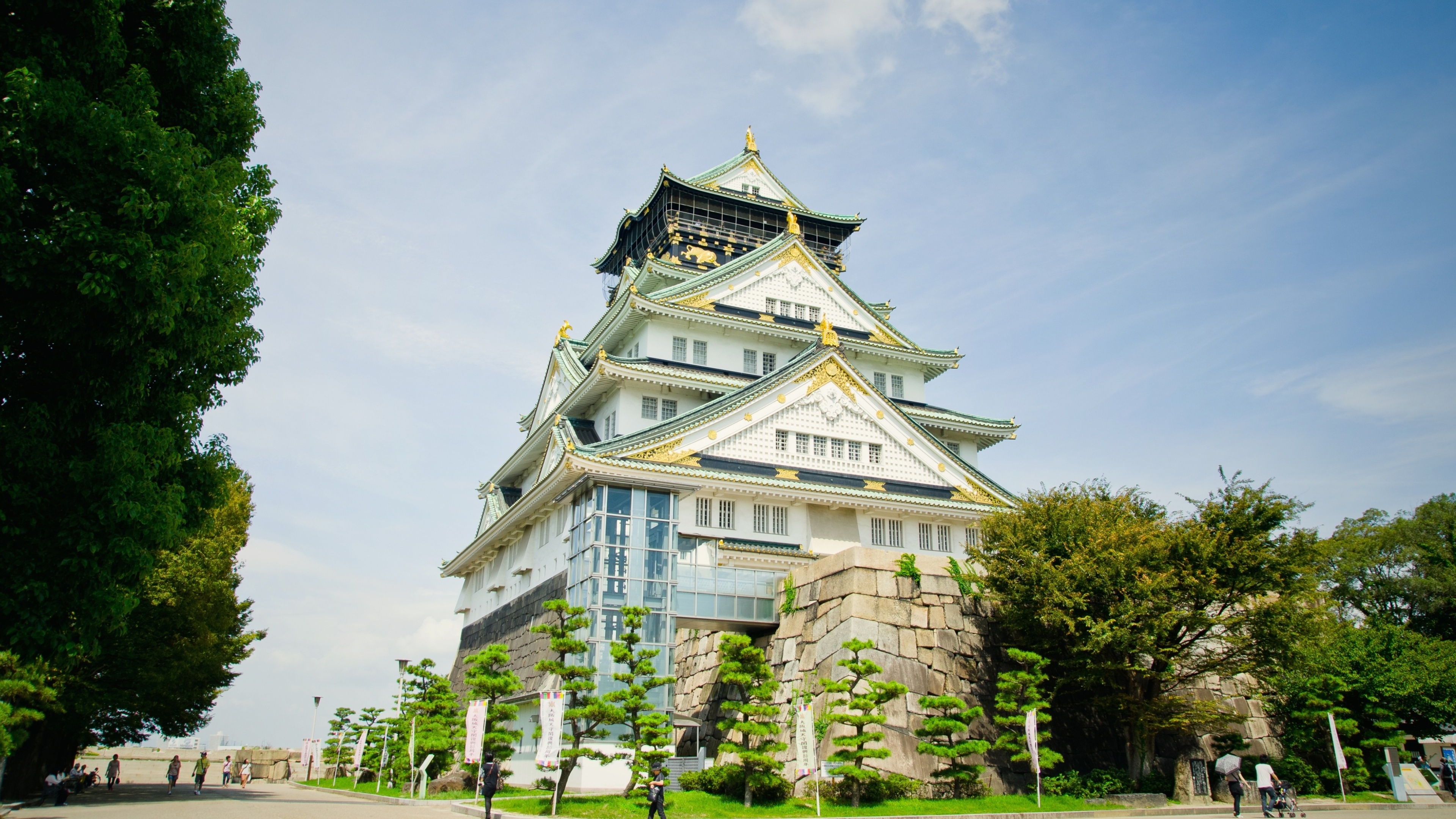 Man Made Osaka Castle HD Wallpaper | Background Image