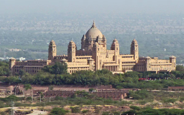 man made Umaid Bhawan Palace HD Desktop Wallpaper | Background Image