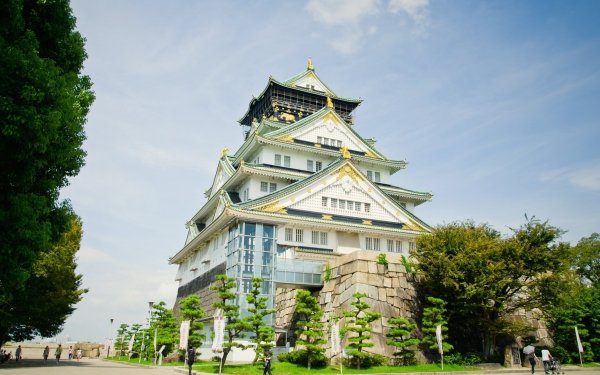 Man Made Osaka Castle Castles Japan Osaka HD Wallpaper | Background Image