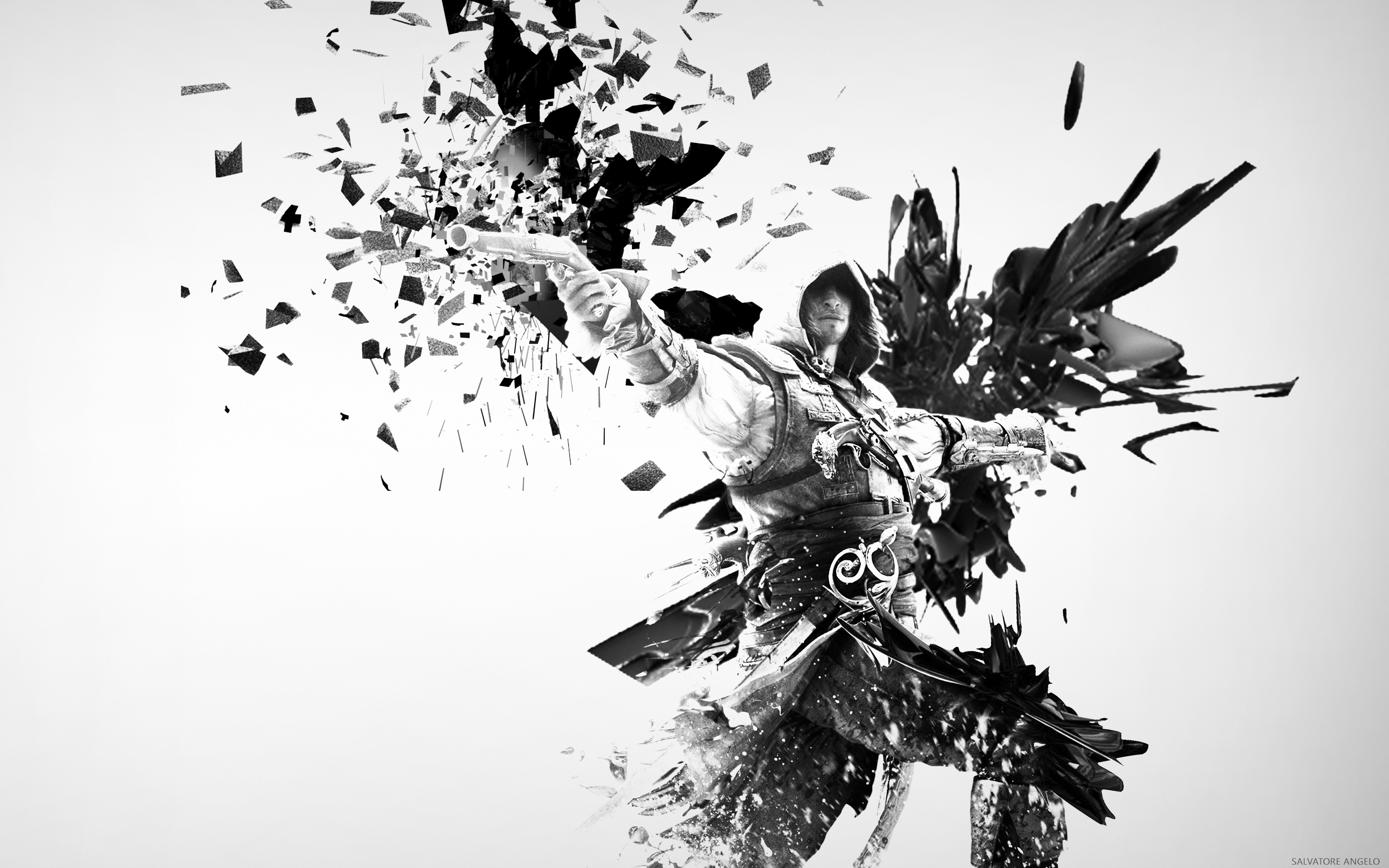 Black And White Game Wallpaper