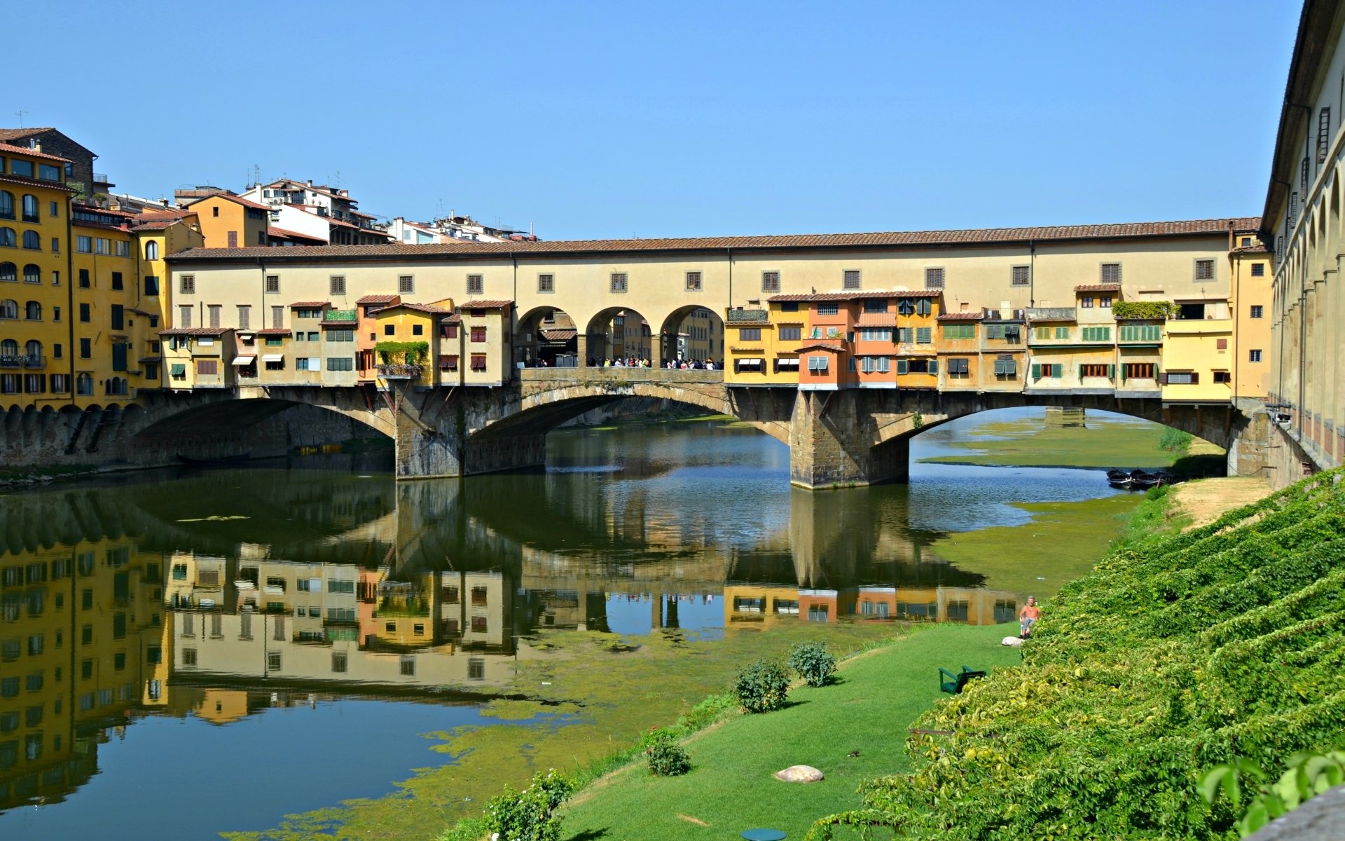 Download Man Made Ponte Vecchio HD Wallpaper