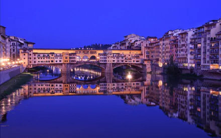 man made Ponte Vecchio HD Desktop Wallpaper | Background Image