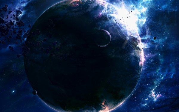 Ciencia ficción Planeta Espacio Luna Asteroid Fondo de pantalla HD | Fondo de Escritorio