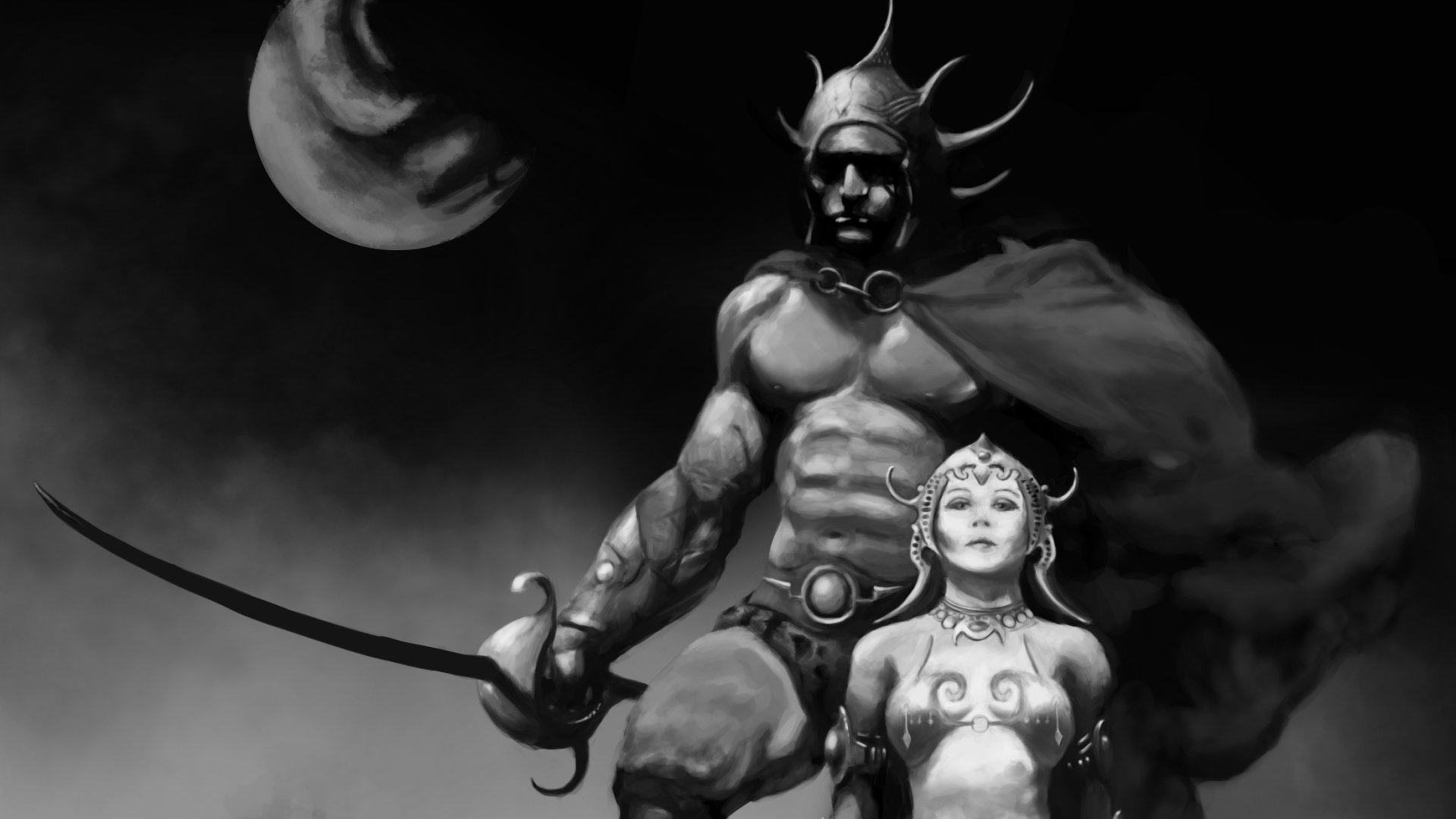 Download Fantasy Warrior Fantasy Warrior HD Wallpaper by Frank Frazetta