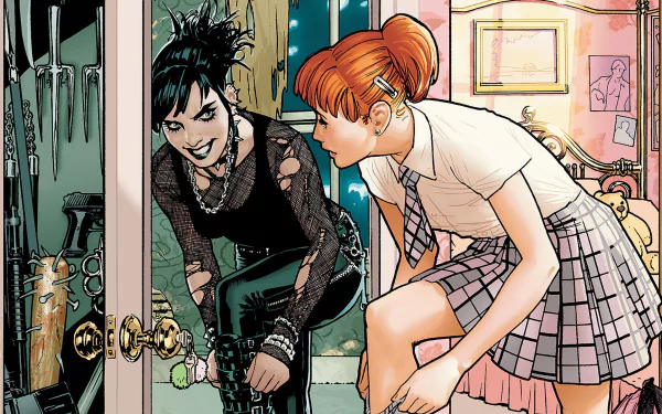 Comic Rose & Thorn HD Desktop Wallpaper | Background Image