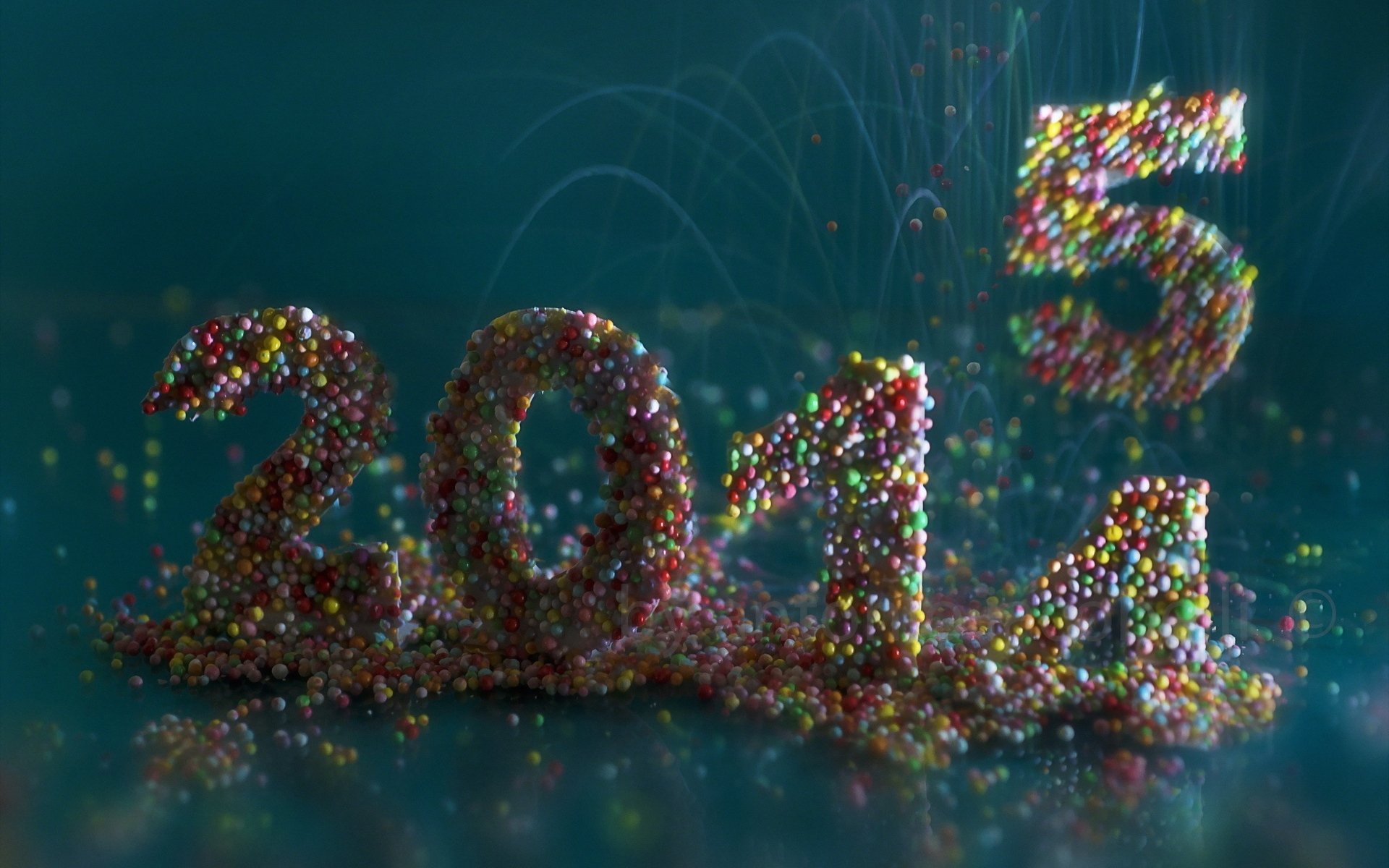 Yeni Yıl 2015 HD Duvar kağıdı Arka plan 1920x1200