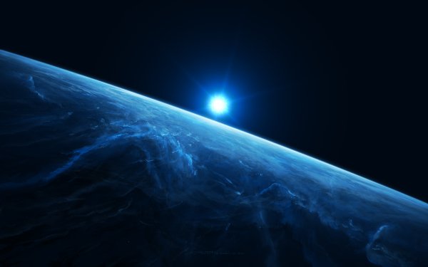 Sci Fi Space Blue HD Wallpaper | Background Image